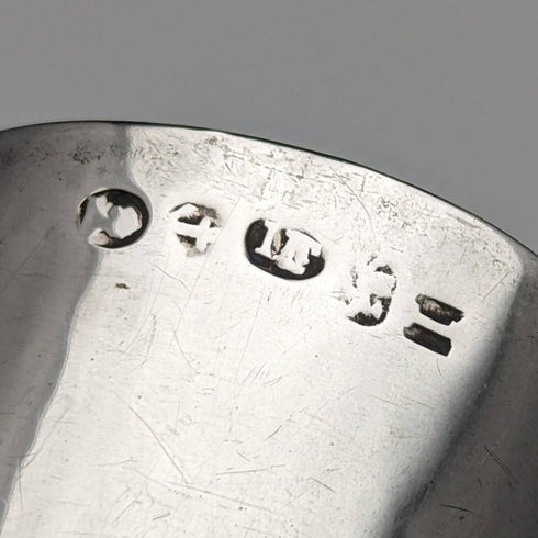 1809 British Antique Sterling Silver Shovel Tea Caddy Spoon Georgian